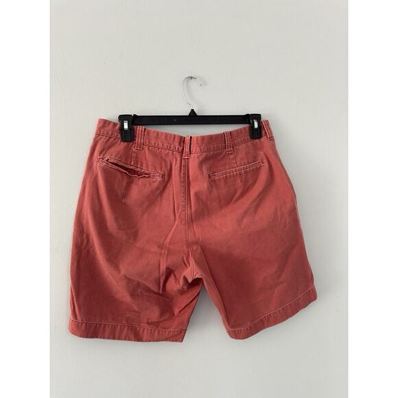 J. Crew Shorts Mens 36 Red Chino Pockets Casual Preppy - Picture 2 of 6